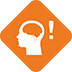 orange brain and nervous system harm symbol