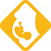yellow birth defects symbol